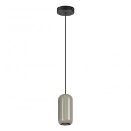 Odeon light 5053/1D PENDANT ODL24 311 черный/серый/металл Подвес GU10 LED 4W OVALI 